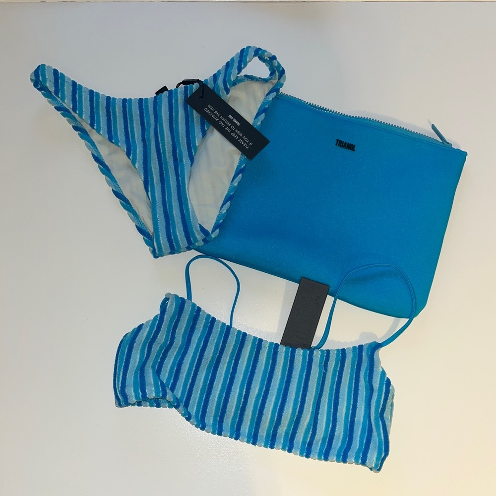 brand new TRIANGL mica bikini NWT color: sour stripe